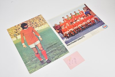 Lot 791 - GEORGE BEST; an autograph with dedication on...