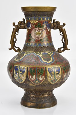 Lot 1161 - An early 20th century Chinese bronze cloisonné...