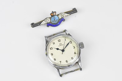 Lot 1141 - OMEGA; a gentleman's stainless steel RAF Fleet...