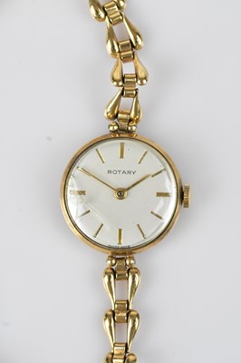 Lot 1150 - ROTARY; a lady's 9ct gold cased wristwatch,...