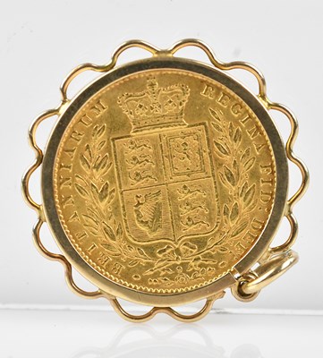 Lot 227 - A Victorian full sovereign, 1864, shield back,...