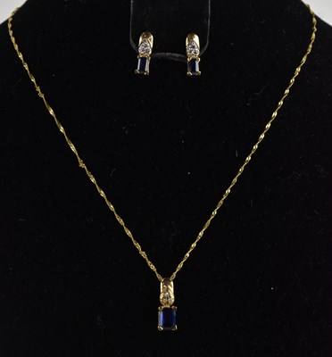 Lot 1340 - A 9ct Tibetan kyanite and tiny diamond set...