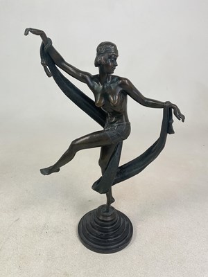 Lot 136 - FANNY ROZET; a late 20th century bronzed...