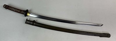 Lot 82 - A WWII Japanese type 95 NCOs katana sword,...
