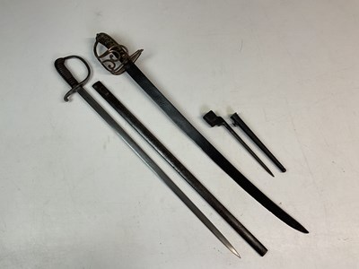 Lot 96 - Two early 19th century swords, a cavalry...