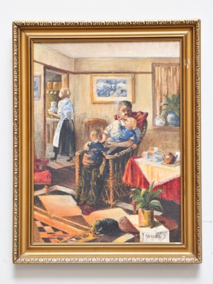 Lot 214 - FRED WILDE (1910-1986); oil on canvas,...