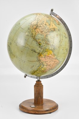 Lot 472 - A mid 20th century table top globe with...