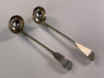 Lot 503 - JONATHAN HAYNE; a pair of George II hallmarked...