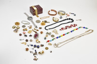 Lot 695 - A collection of costume jewellery including...