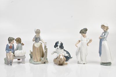 Lot 1296 - NAO; four figures and one model, including a...