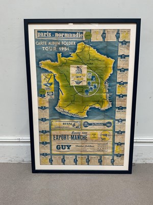 Lot 800 - A 1951 Paris-Normandie Carte Album Foldex Tour,...