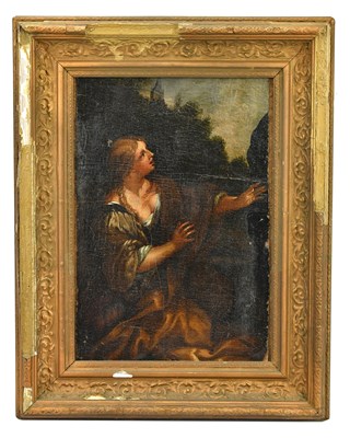 Lot 1682 - UNATTRIBUTED; oil on canvas, maiden in...