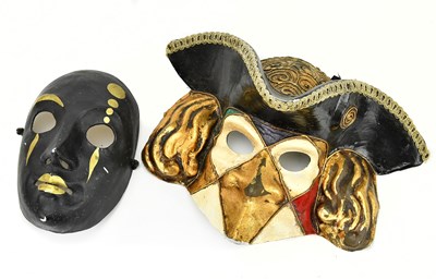 Lot 397 - A Venetian Casanova Bauta masquerade mask,...
