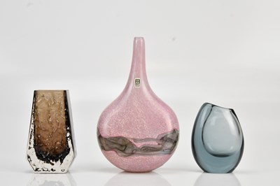 Lot 1220 - WHITEFRIARS; a cinnamon colourway Coffin vase,...