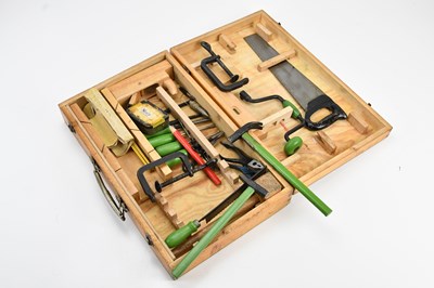 Lot 2138 - A child's joinery set, in wooden box,...
