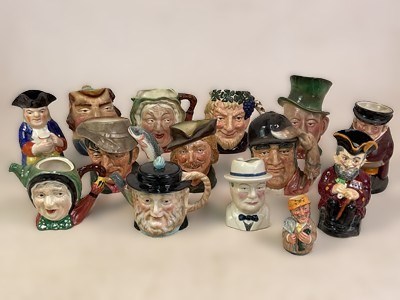 Lot 299 - ROYAL DOULTON; various character jugs and...