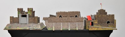 Lot 2094 - A scratch-built three-section castle, built in...