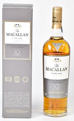 Lot 298 - THE MACALLAN; a boxed bottle of ten year old...