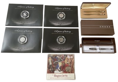 Lot 1498 - THE ROYAL MINT; five cased encapsulated...
