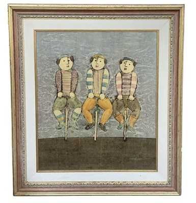 Lot 342 - JOYCE ROYBAL (born 1955); oil on board, 'Three...