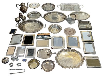 Lot 1056 - A large quantity of assorted silver plated...