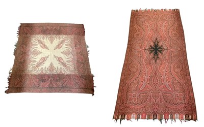 Lot 1063 - Two Indian silk and woollen embroidered...