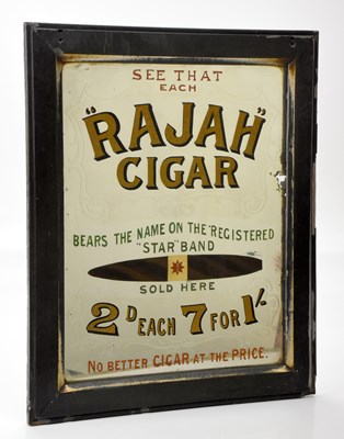 Lot 116 - RAJAH CIGARS; a late 19th century advertising...