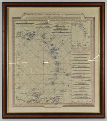 Lot 341 - A reproduction printed map, 'A Chart of the...