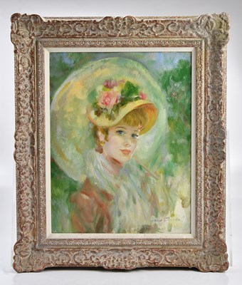 Lot 1084 - JOHN STREVENS; oil on canvas, 'Woman with...