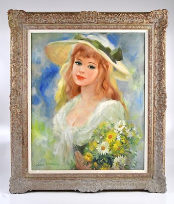 Lot 1066 - JOHN STREVENS; oil on canvas, portrait of...