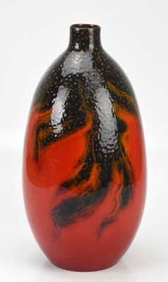 Lot 334 - ROYAL DOULTON; a large veined flambé vase,...