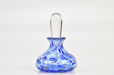 Lot 1221 - MIKE HUNTER; a blue ground glass perfume...