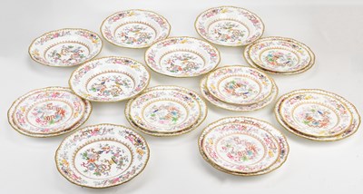 Lot 1431 - MINTON; a 'Chinese Tree' part dinner service.