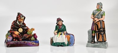 Lot 1290 - ROYAL DOULTON; a collection of three figures...