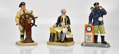 Lot 1291 - ROYAL DOULTON; a group of three figures...