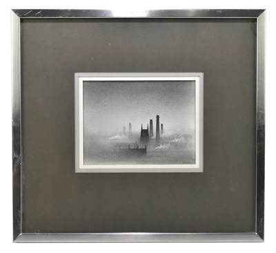 Lot 1201 - TREVOR GRIMSHAW (1947-2001); charcoal drawing,...