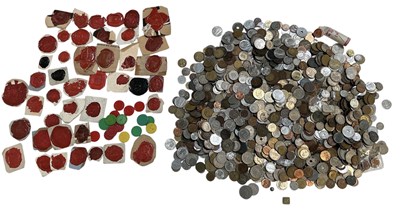 Lot 1726 - A large collection of assorted all world coins,...