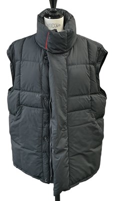 Lot 472 - PRADA; a black unisex gilet, inscribed to...
