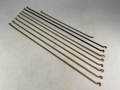 Lot 727 - STAPLES LADDERAX; nine metal support bars,...