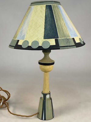 Lot 616 - BLOOMSBURY INTERIORS; a handpainted wooden...