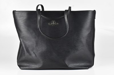 Lot 1410 - VIVIENNE WESTWOOD; a large black epi leather...