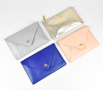 Lot 1289 - VIVIENNE WESTWOOD; a gold metallic grained...