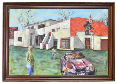 Lot 1611 - SERGE DROUJININ; painting, signed bottom right...