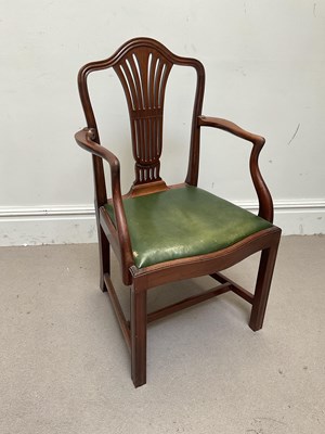 Lot 260 - An Edwardian mahogany carver chair.