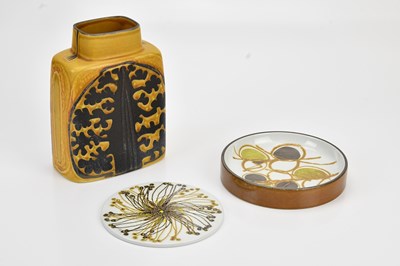 Lot 1507 - ROYAL COPENHAGEN; three pieces of faience ware...