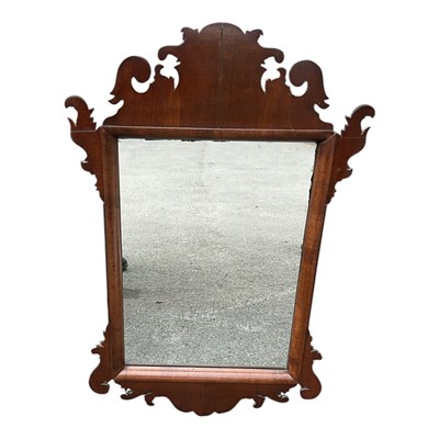 Lot 21 - A Georgian style fretwork type wall mirror, 84...