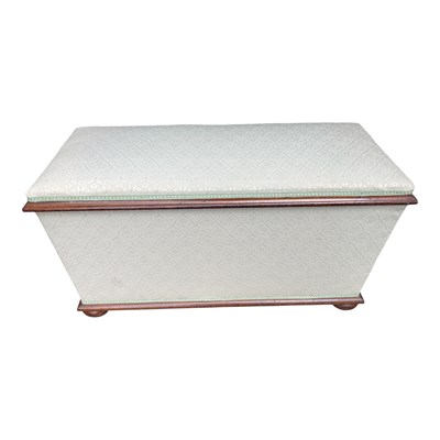 Lot 247 - A Victorian mahogany framed ottoman, with...