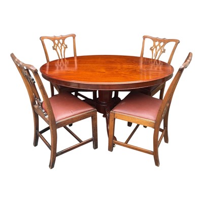 Lot 144 - A Victorian loo table, with four associated...