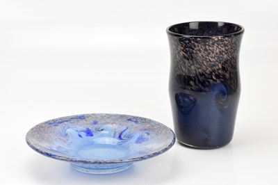 Lot 199 - MONART; a Scottish Art Glass footed bowl, with...