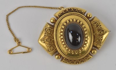 Lot 1383 - A late Victorian yellow metal filigree...